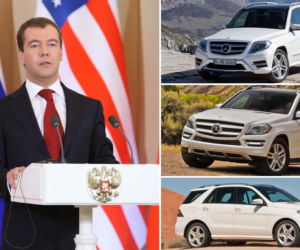 Dmitrij Miedwiediew, samochody Mercedes-Benz dla medalistów