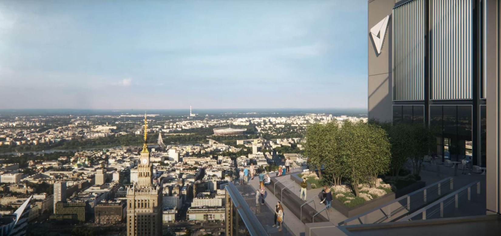 Niesamowite tarasy widokowe na Varso Tower