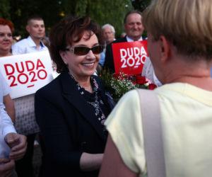 Elżbieta Witek z mężem