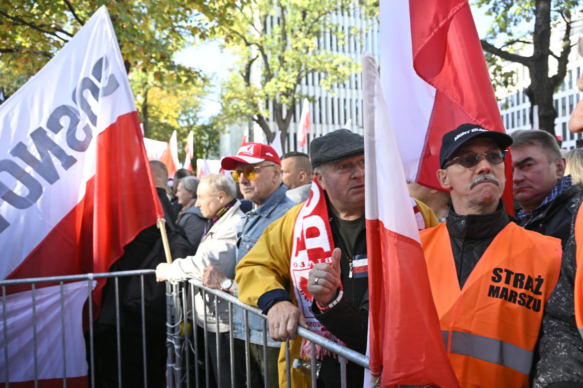 Protest pod TK. Kaczyński