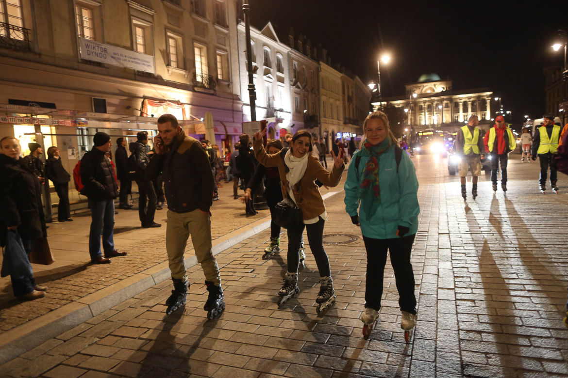 Nightskating po Warszawie