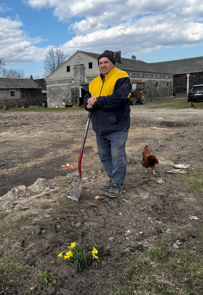 Odbudowa domu w Wyrykach Woli pod Włodawą