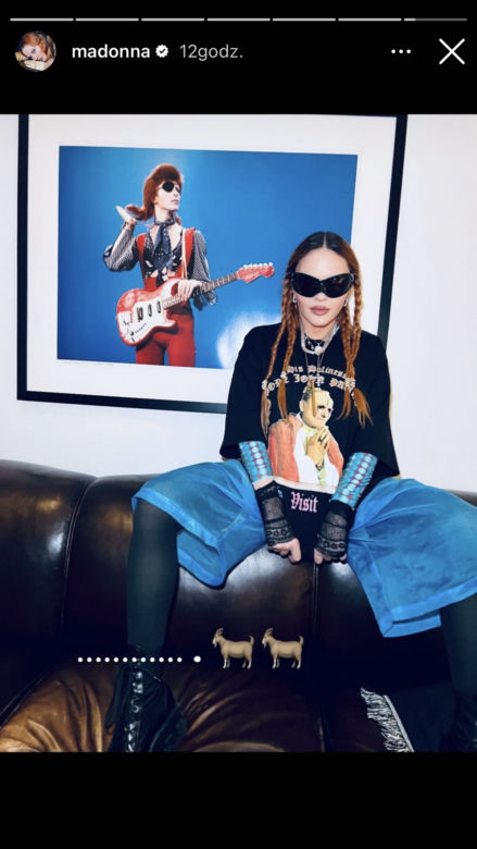 Madonna w koszulce z Janem Pawłem II