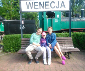 M jak miłość po wakacjach 2015. Paweł (Rafał Mroczek), Ala (Olga Frycz), Basia (Gabriela Raczyńska) na planie