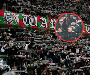 Haniebne obrazki na trybunach podczas meczu Sparta - Legia. Wstyd, kto siedział obok Grzegorza Brauna!