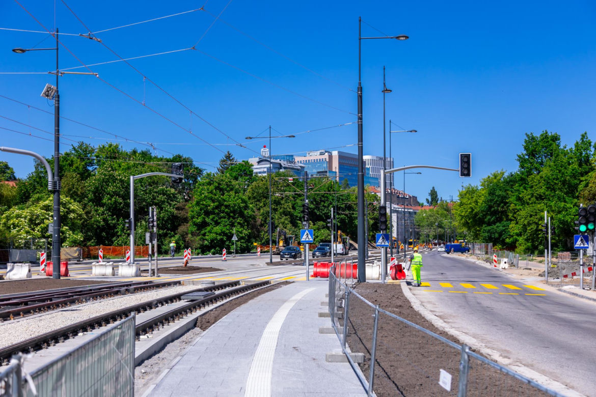 Tramwaj na Gagarina w Warszawie