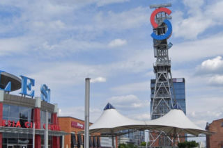 Dramat w centrum Katowic. Mężczyzna na wieży szybu Jerzy