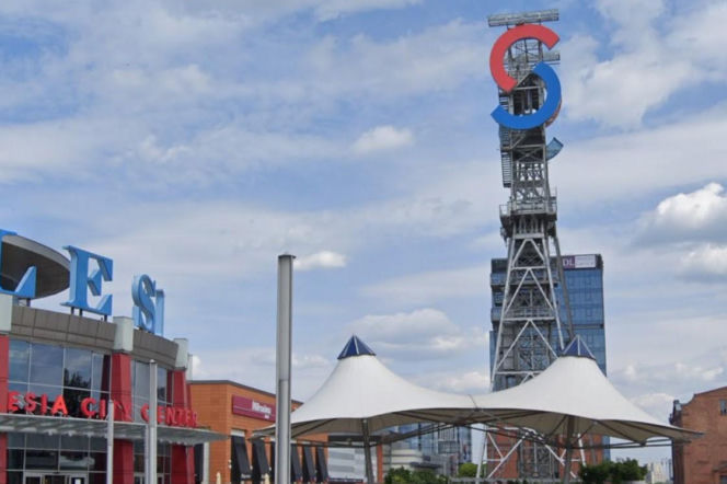 Akcja przy Silesia City Center. Mężczyzna na wieży szybu Jerzy