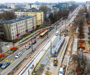 Tramwaj do Dworca Zachodniego w Warszawie - grudzień 2025