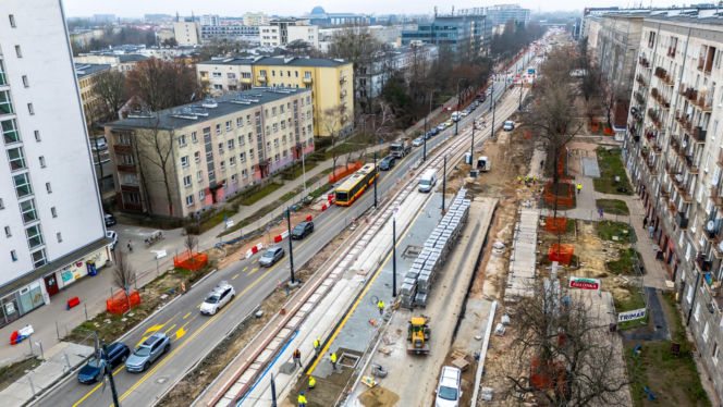 Tramwaj do Dworca Zachodniego w Warszawie - grudzień 2025