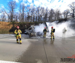 Najpierw pożar, potem wypadek. Potężny korek na autostradzie A4 