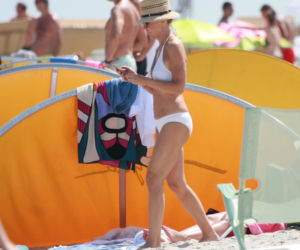 Beata Ścibakówna zachwyca na plaży