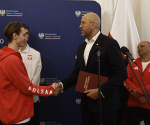 Kacper Tomasiak, Władimir Semirunnij i inni na spotkaniu u Ministra Sportu