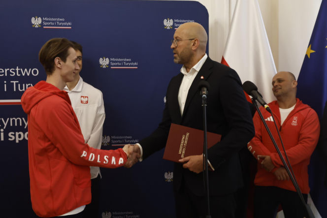 Kacper Tomasiak, Władimir Semirunnij i inni na spotkaniu u Ministra Sportu