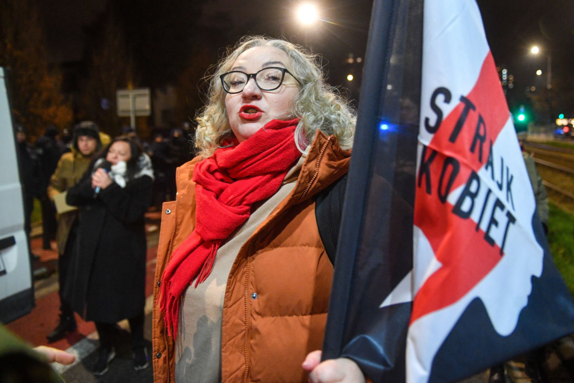 Protest pod domem Jarosława Kaczyńskiego