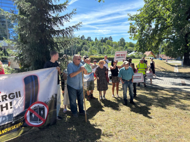 Protest mieszkańców Zabełcza
