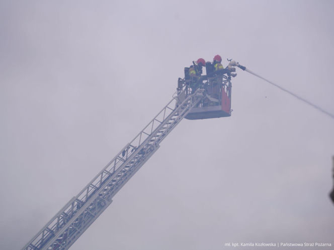 Pożar hali pod Poznaniem