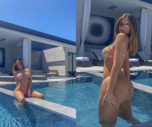 Kylie Jenner w basenie