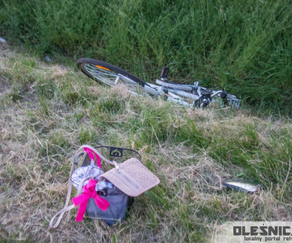 Rowerzystka zginęła w wypadku pod Oleśnicą