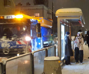 Zimowe utrudnienia w Warszawie