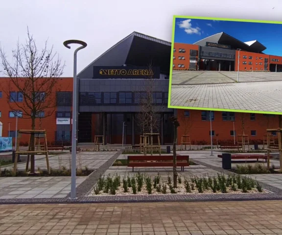 Beton ustąpił miejsca zieleni. Niezwykła metamorfoza placu przed Netto Areną