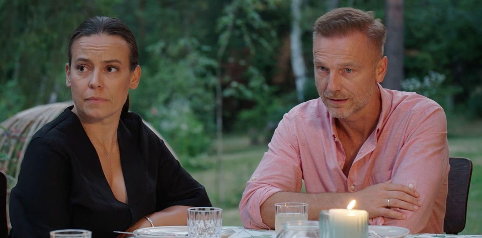 M jak miłość. Magda (Anna Mucha), Andrzej Budzyński (Krystian Wieczorek)	