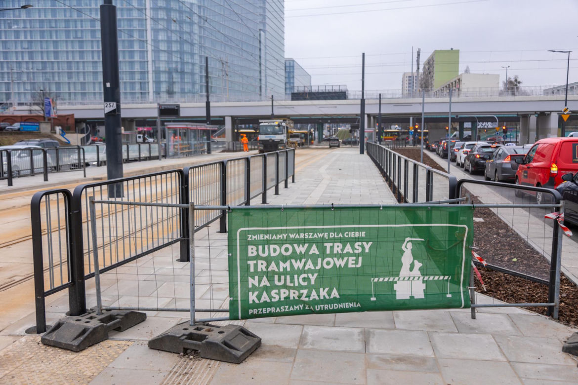Tramwaj na Kasprzaka w Warszawie