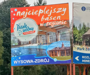 Opuszczony park wodny w Wysowej Zdrój