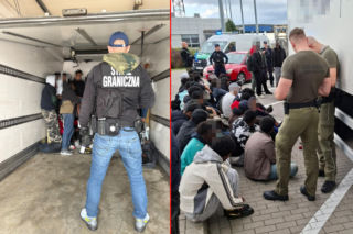 Kontrola chłodni na A2 wprawiła ich w osłupienie. W środku 35 migrantów!