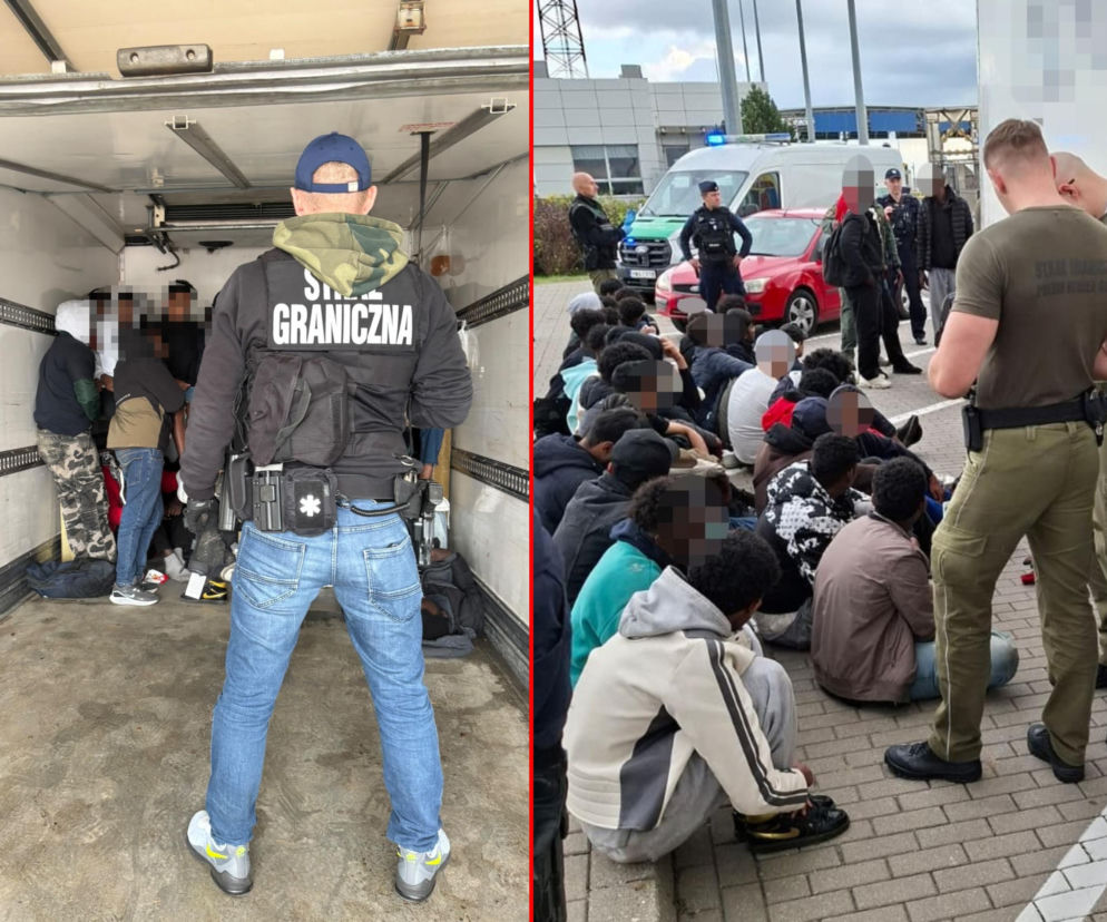 Kontrola chłodni na A2 wprawiła ich w osłupienie. W środku 35 migrantów!