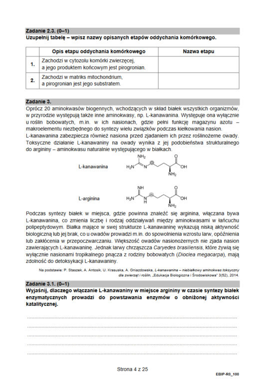 Matura biologia rozszerzona 2021 - arkusz CKE