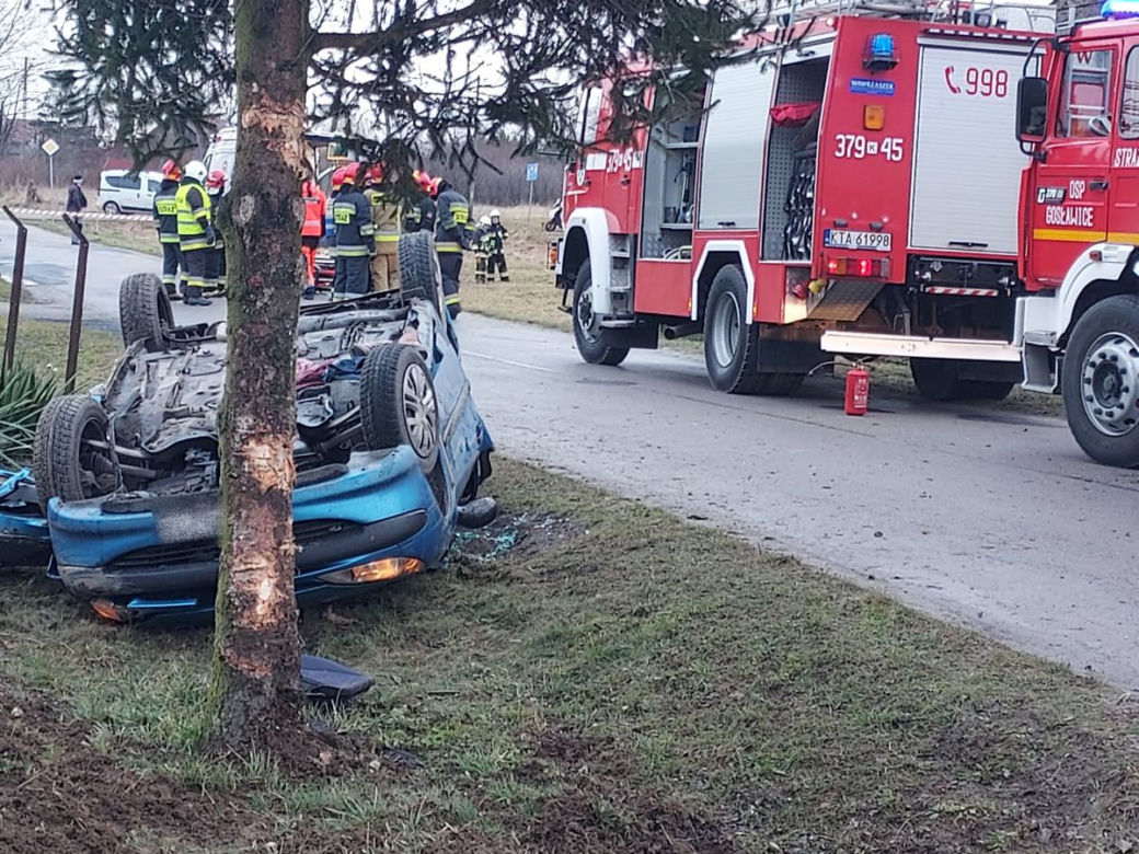 Wypadek w Gosławicach