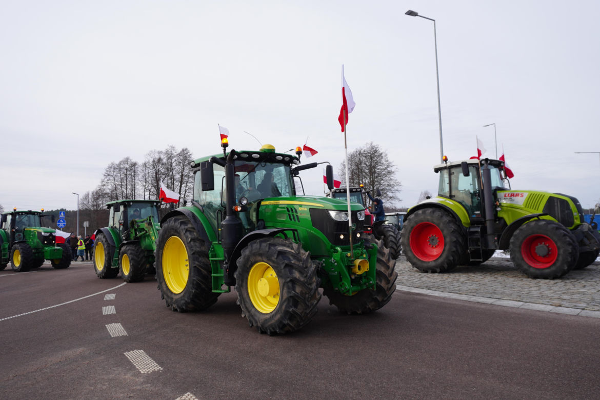 Protest rolników w Podlaskiem. Ciągniki blokują drogi w całym województwie! 