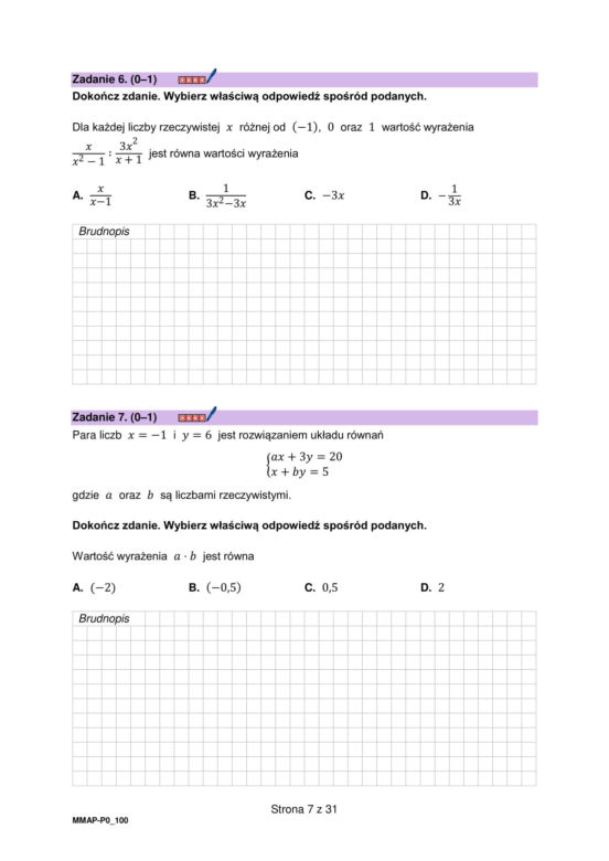 Matura próbna matematyka 2024 - arkusz CKE 6.12.2024