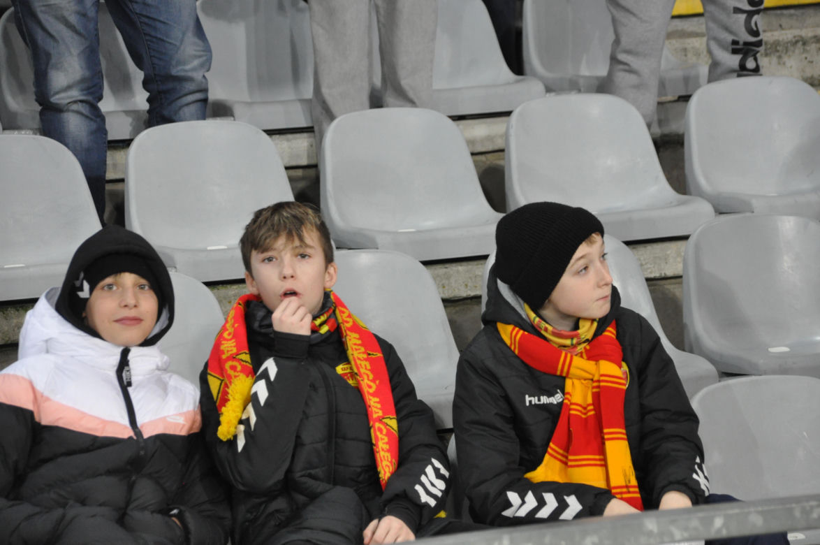 Korona Kielce - ŁKS Łódź. Zdjęcia kibiców na Suzuki Arenie