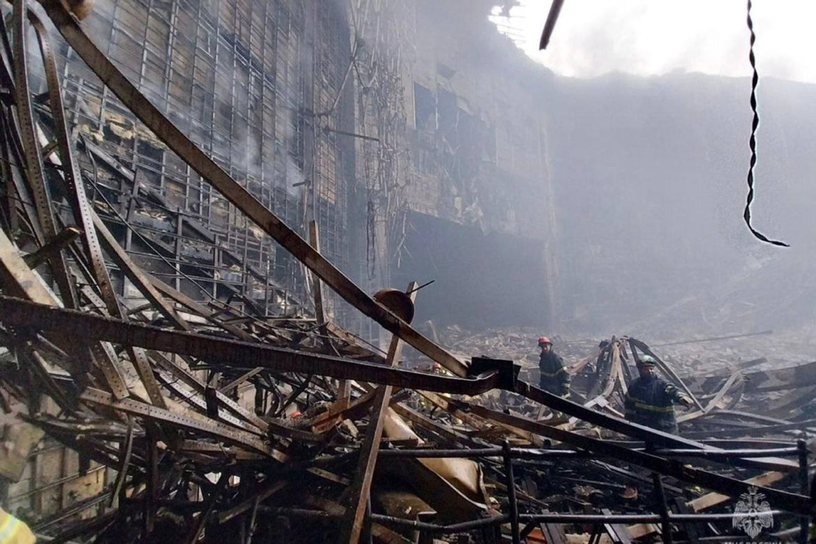 Atak na Crocus City Hall w Moskwie. Tak wyglądają zniszczenia 
