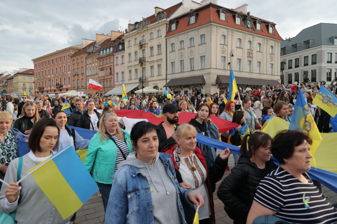 Ogromna manifestacja wdzięczności Ukraińców. „Przyjaciele, dziękujemy”