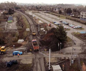 Prace na linii kolejowej w Olsztynie. Najnowsze zdjęcia z budowy
