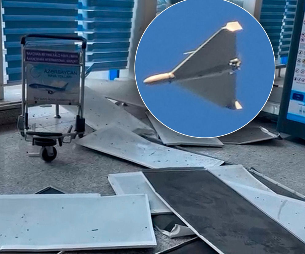 Irański dron w Azerbejdżanie. Atak na lotnisko