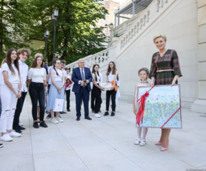 Agata Duda spotkała się z dziećmi