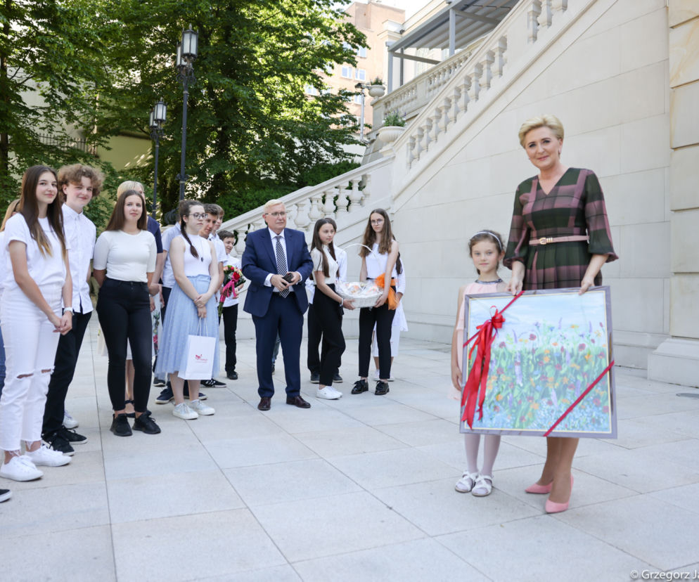 Agata Duda spotkała się z dziećmi