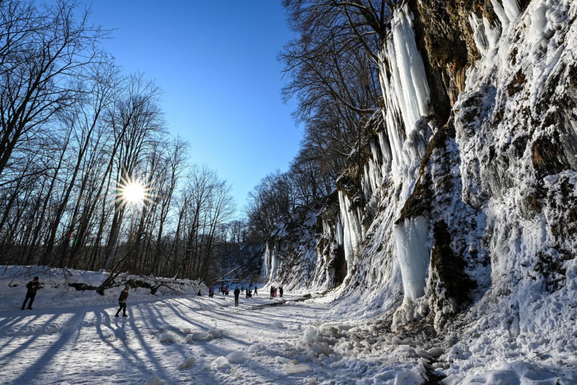 Na Podkarpaciu znów pojawiły się lodospady. Są określane cudem natury
