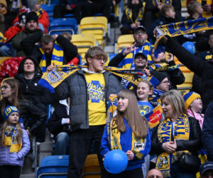 Arka Gdynia - Widzew Łódź: Zdjęcia kibiców i zawodników z meczu 25. kolejki PKO BP Ekstraklasy