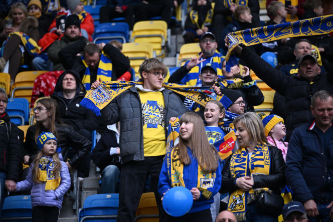 Arka Gdynia - Widzew Łódź: Zdjęcia kibiców i zawodników z meczu 25. kolejki PKO BP Ekstraklasy