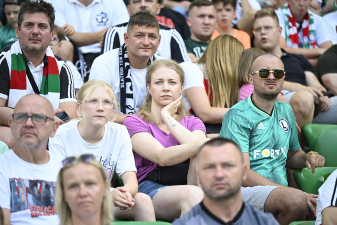 Legia Warszawa - Zagłębie Lubin: Zdjęcia kibiców