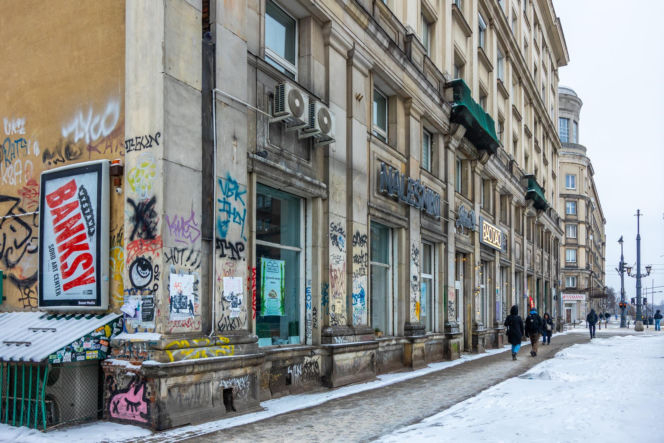 Graffiti w centrum Warszawy w 2026 r.