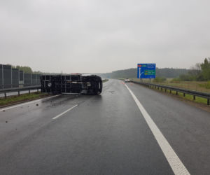 Kolizja na A4 koło Tarnowa