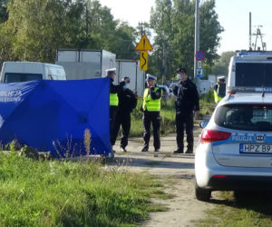 Śmiertelne potrącenie rowerzysty na Bielanach