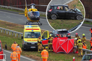A2 całkowicie zablokowana. Tir zderzył się z osobówką. Kierowca nie żyje
