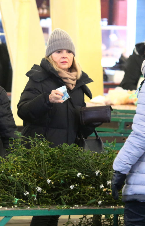 Małgorzata Tusk na bazarku